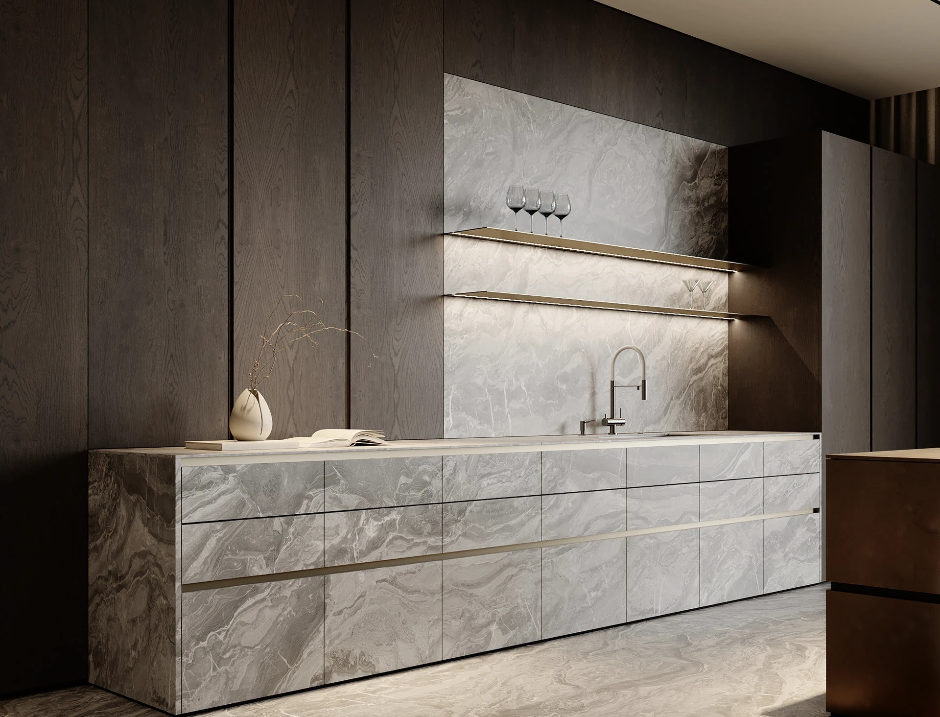 Modern kitchen cabinets
